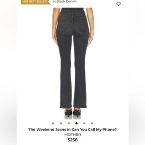 Mother Denim The Weekender Jean in Black